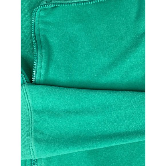 Kim Rogers Women's Zip Jacket Collared M Green Teal Cotton St. Patrick's Day - Picture 6 of 6